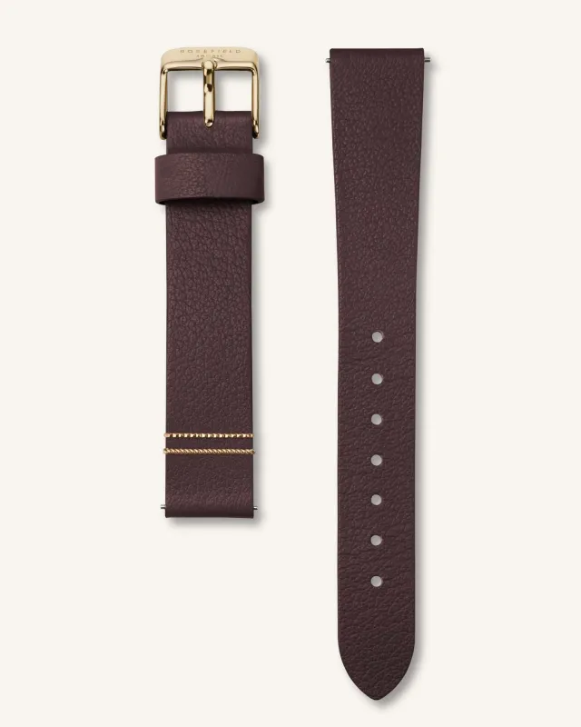 Aubergine Gold Strap sold by Rosefield
