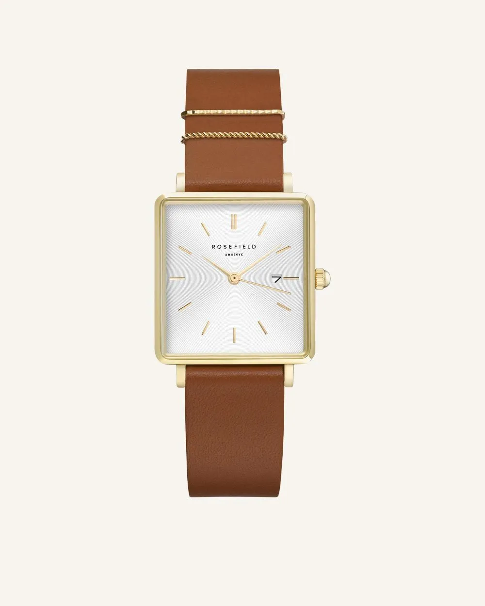 Cognac Gold Strap sold by Rosefield product image thumbnail 2