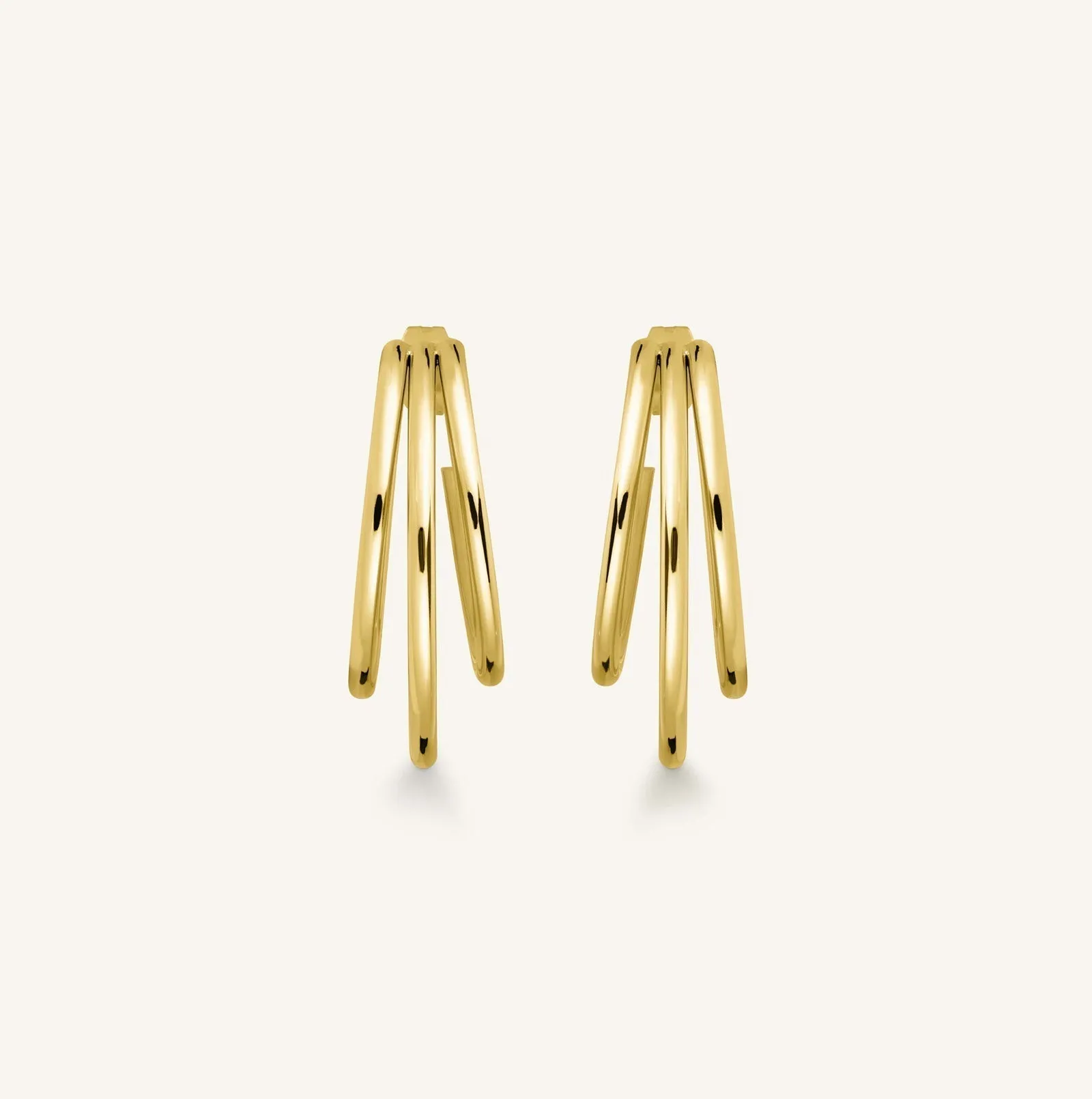 Triple Hoop Gold sold by Rosefield product image thumbnail 4