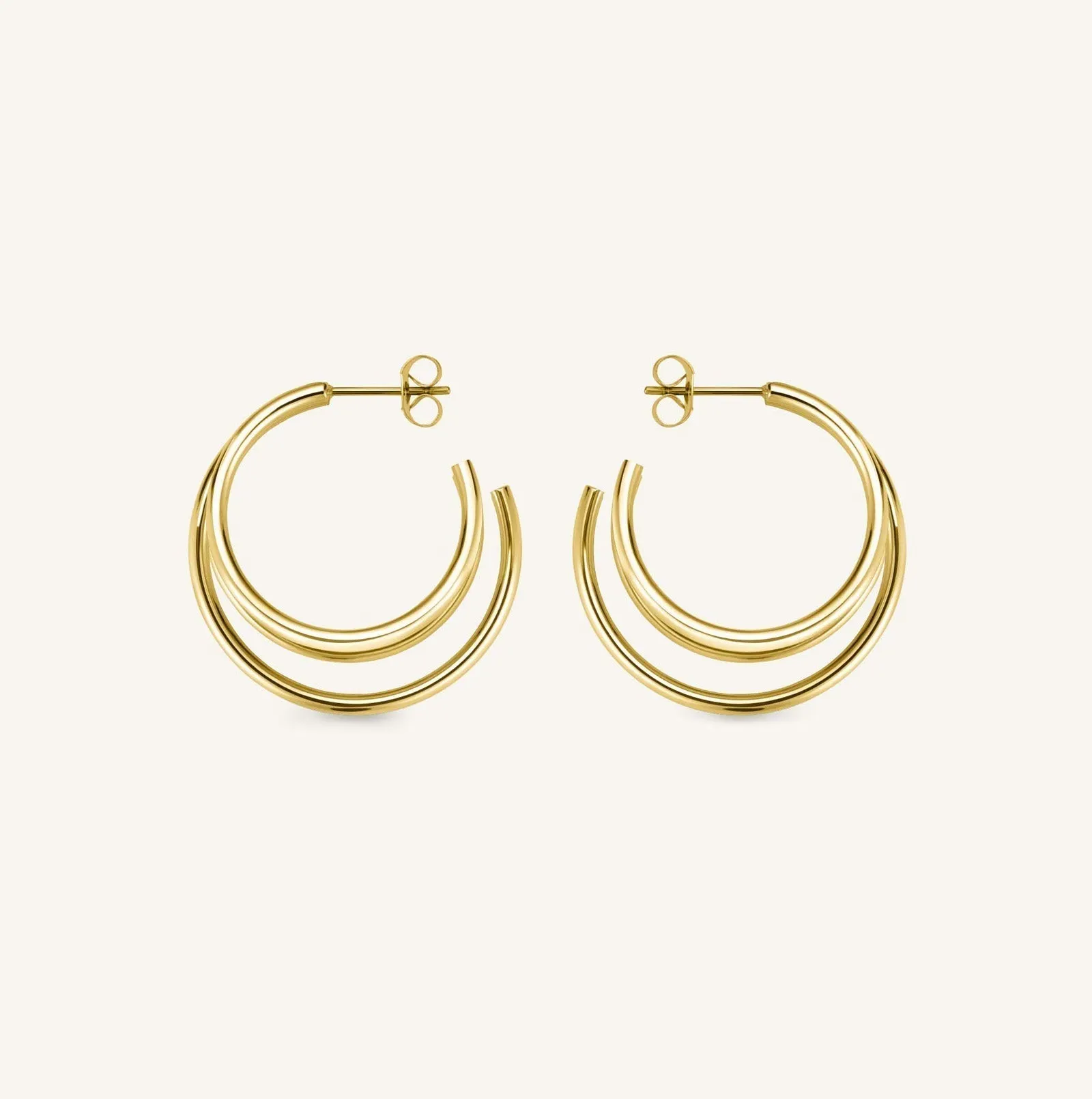 Triple Hoop Gold sold by Rosefield product image thumbnail 3