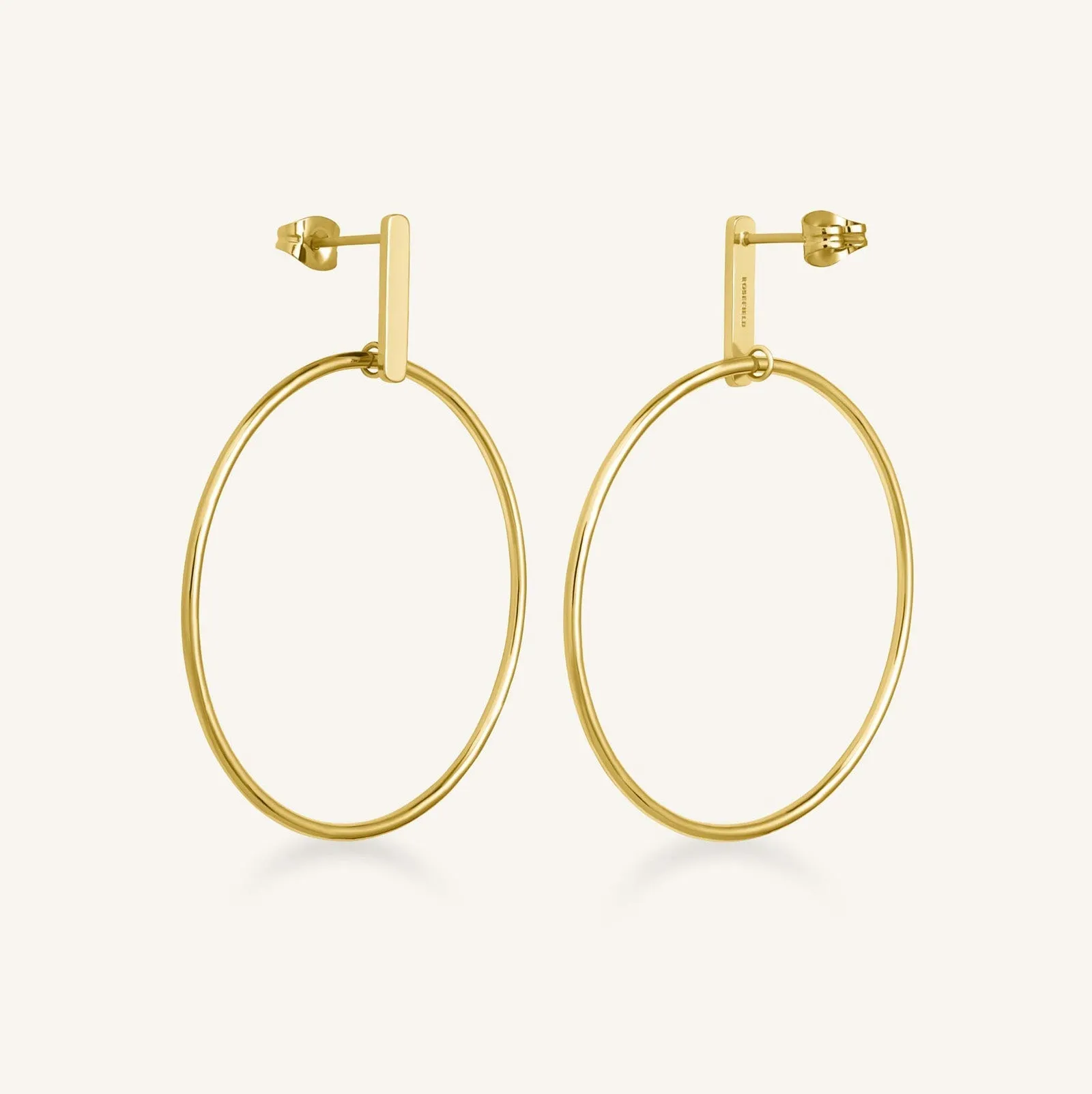 Bar Earing Gold sold by Rosefield