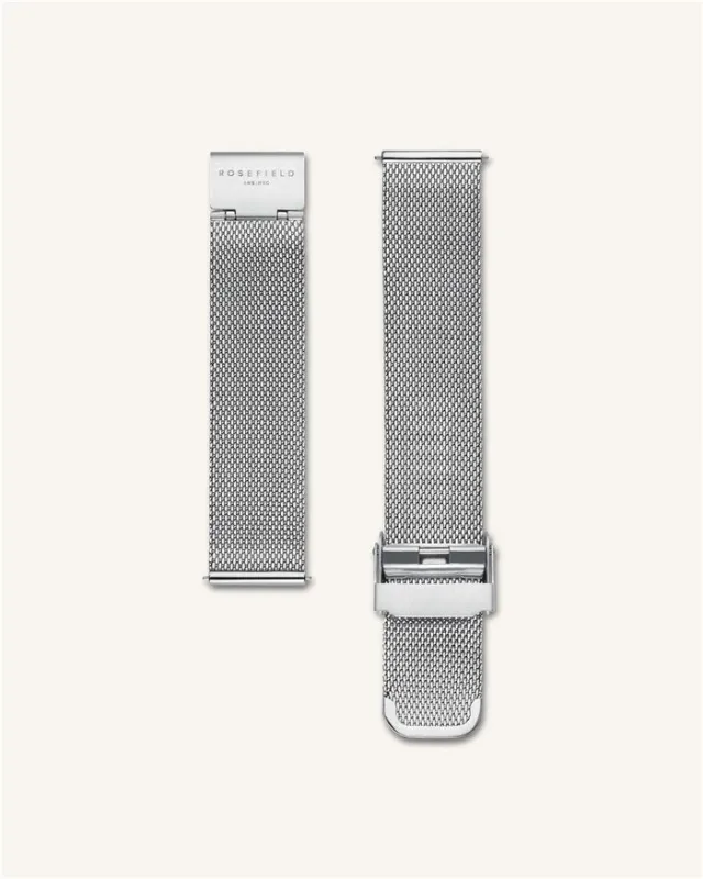 Mesh Silver Strap sold by Rosefield