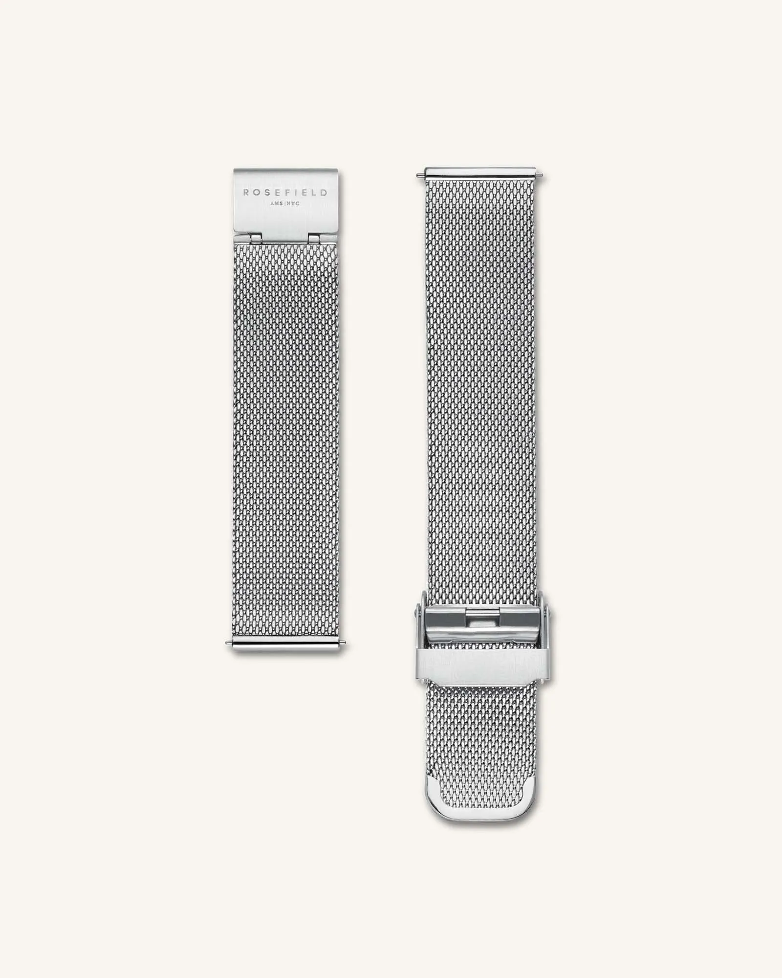Mesh Silver Strap sold by Rosefield