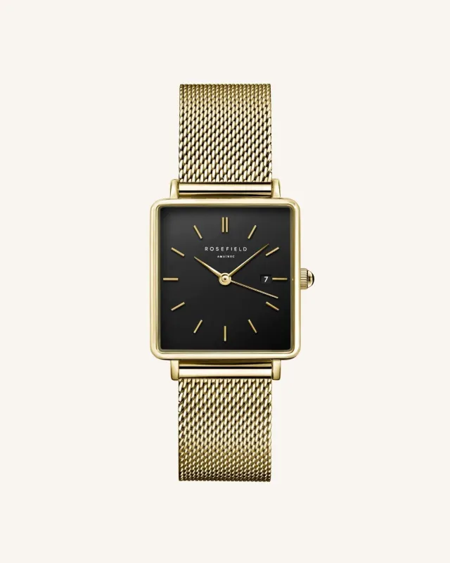 Boxy Black Gold Mesh sold by Rosefield