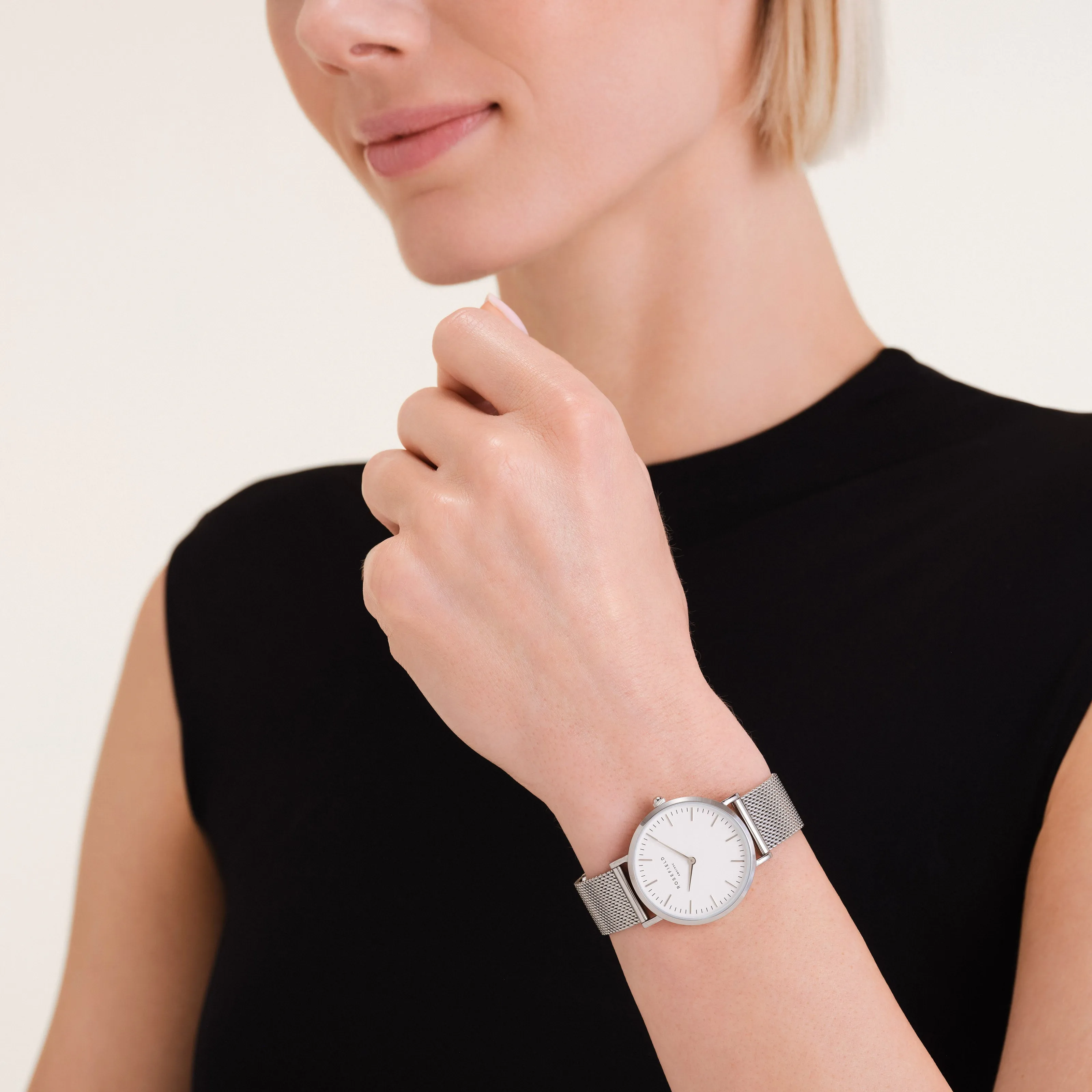 Tribeca White Silver sold by Rosefield product image thumbnail 2