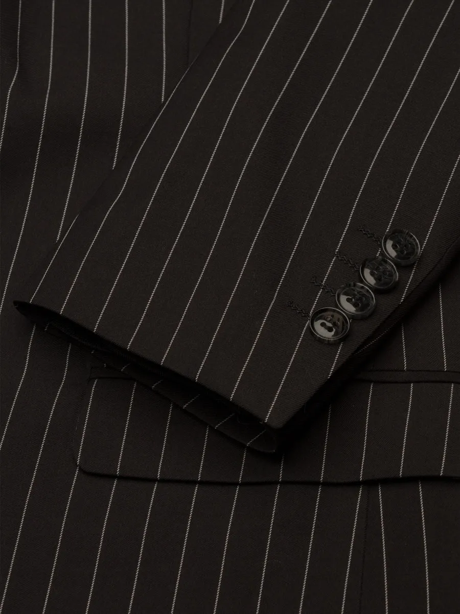 Black Pinstripe Three Piece Suit sold by Alain Dupetit product image thumbnail 4
