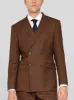 Pinecone Brown Double Breasted Suit sold by Alain Dupetit