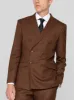 Pinecone Brown Double Breasted Suit sold by Alain Dupetit