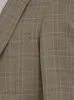 Dusty Brown Plaid Two Button Suit sold by Alain Dupetit