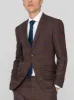 Slate Brown & Blue Plaid Two Button Suit sold by Alain Dupetit