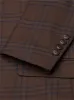 Slate Brown & Blue Plaid Two Button Suit sold by Alain Dupetit