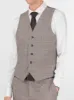Grey & Black Glen Plaid Three Piece Peak Lapel Suit sold by Alain Dupetit