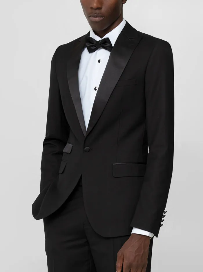 Black Peak Lapel Ticket Pocket Tuxedo sold by Alain Dupetit product image thumbnail 2