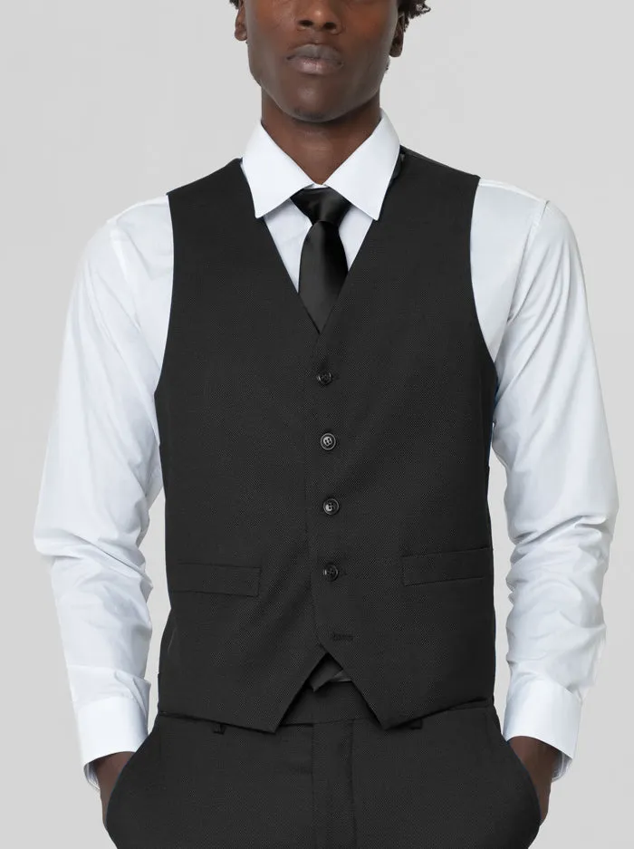 Black Birdseye Three Piece Suit sold by Alain Dupetit product image thumbnail 5