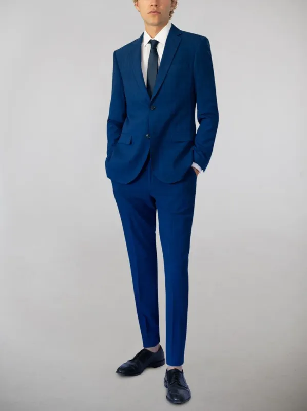 Blue Glen Plaid Two Button Suit sold by Alain Dupetit