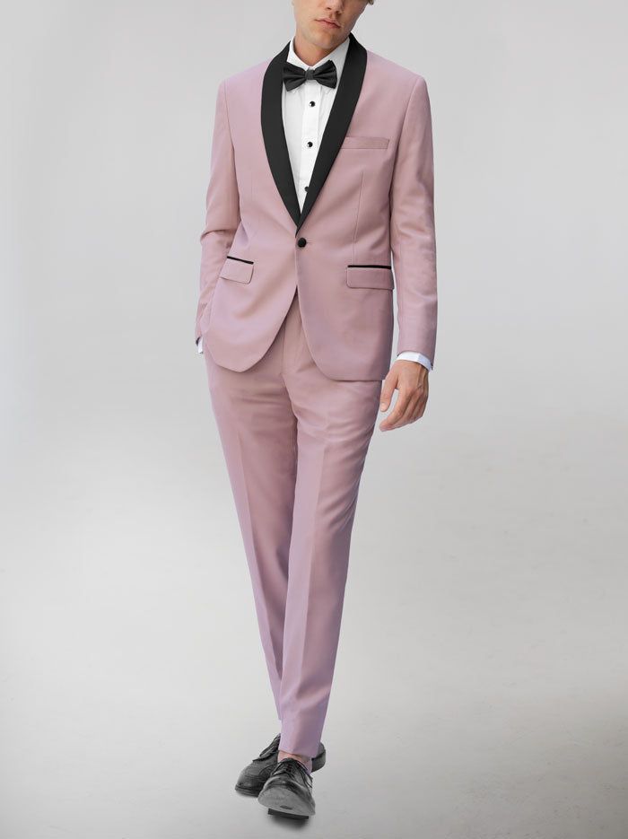 Soft Rose Tuxedo with Shawl Lapel sold by Alain Dupetit