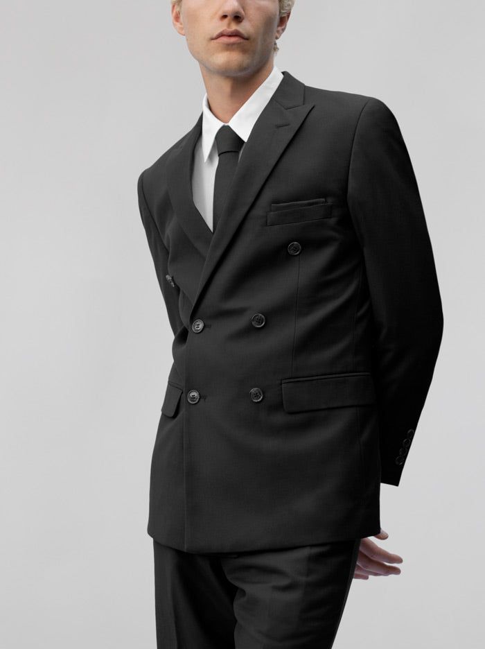 Black Double Breasted Suit sold by Alain Dupetit product image thumbnail 3