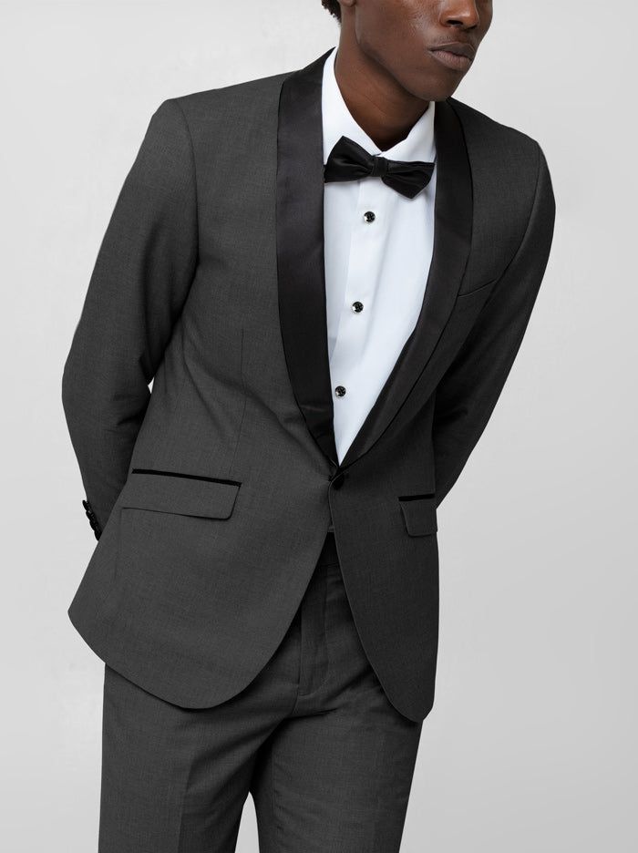 Dark Grey Tuxedo with Shawl Lapel (Clearance) sold by Alain Dupetit product image thumbnail 2