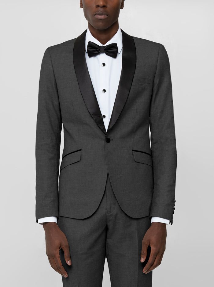 Dark Grey Tuxedo with Shawl Lapel (Clearance) sold by Alain Dupetit product image thumbnail 3