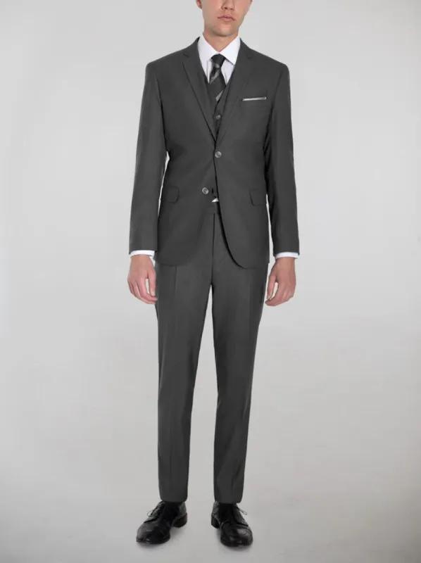 Grey Birdseye Three Piece Suit sold by Alain Dupetit