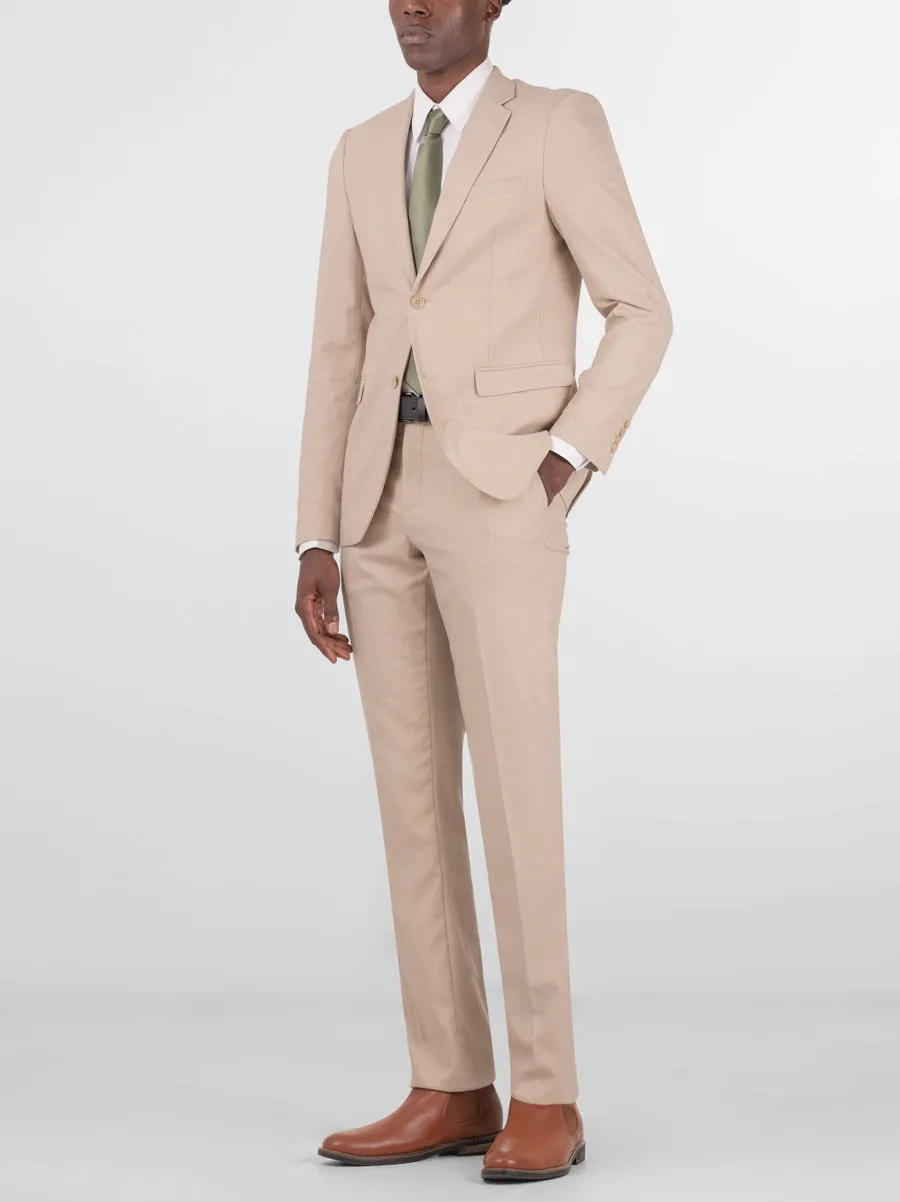 Light Beige Two Button Suit sold by Alain Dupetit