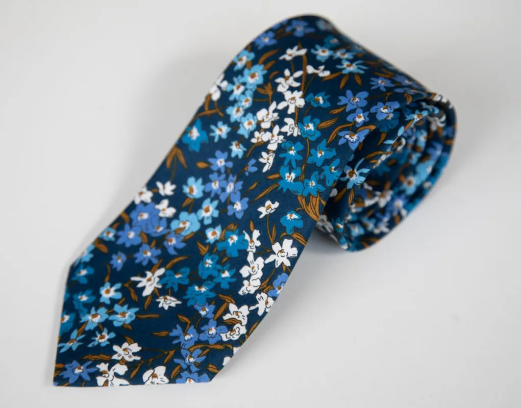 #208 Floral Print Tie made by Alain Dupetit