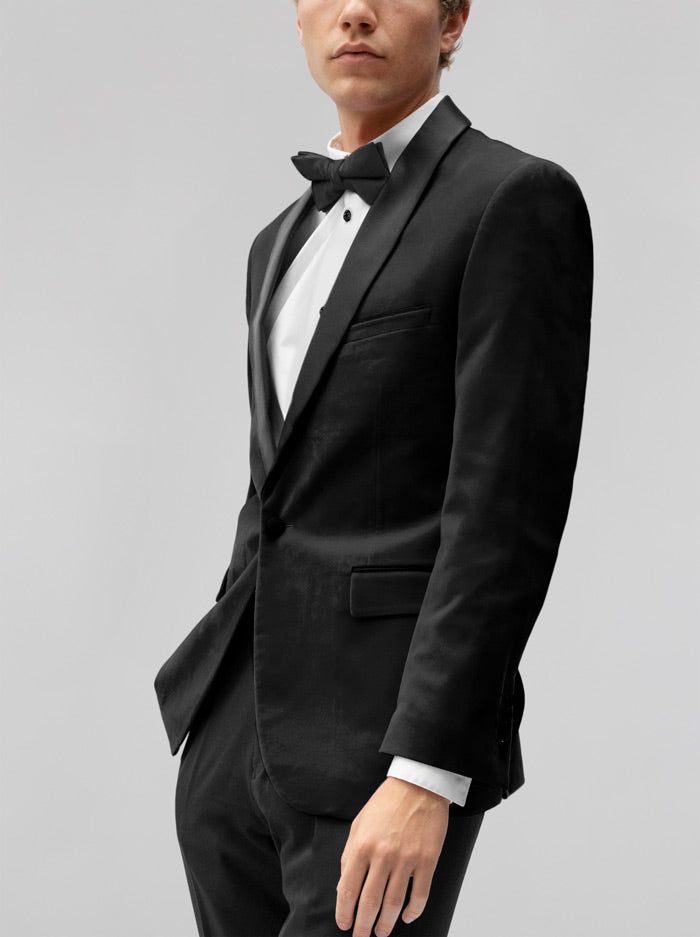 Black Tuxedo with Velvet Shawl Lapel (Clearance) sold by Alain Dupetit product image thumbnail 2