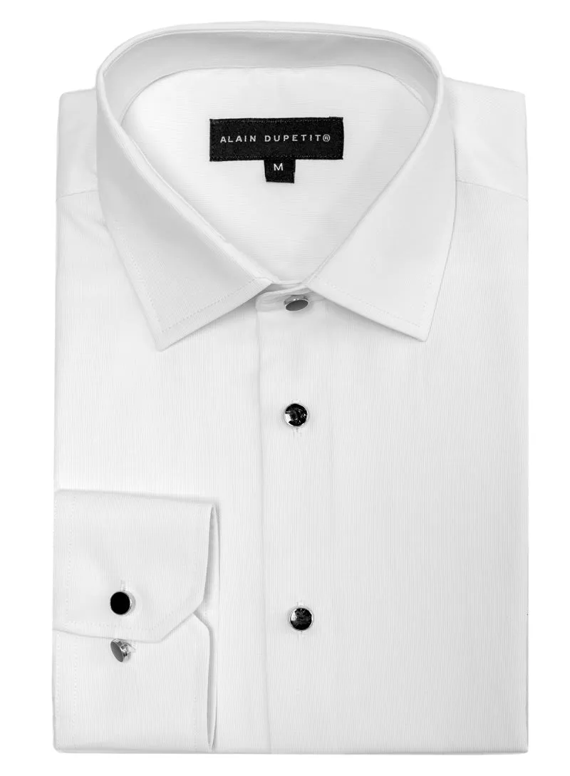 Formal Tuxedo Shirt in White sold by Alain Dupetit product image thumbnail 4