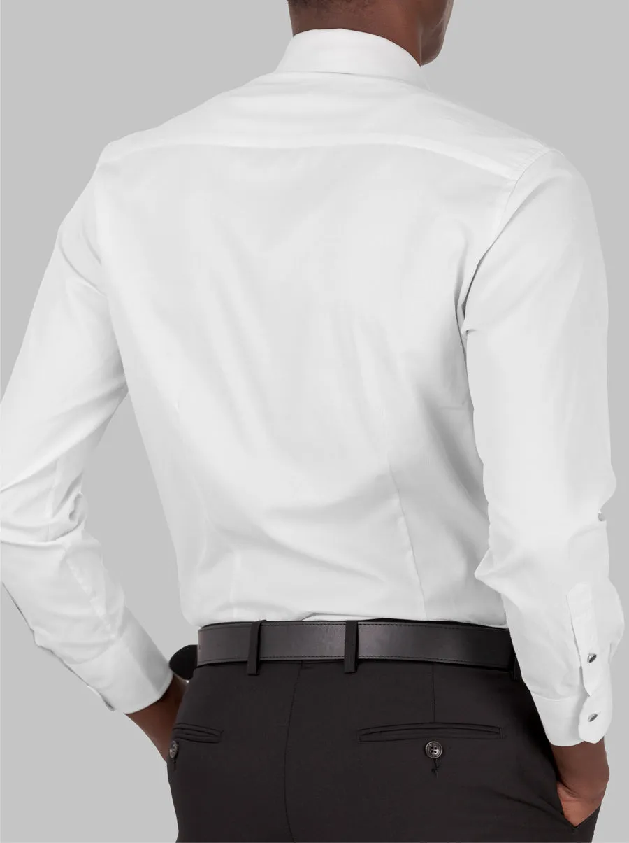 Formal Tuxedo Shirt in White sold by Alain Dupetit product image thumbnail 2