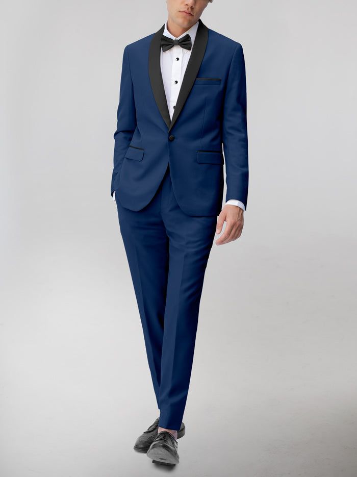 Royal Blue Tuxedo with Shawl Lapel sold by Alain Dupetit