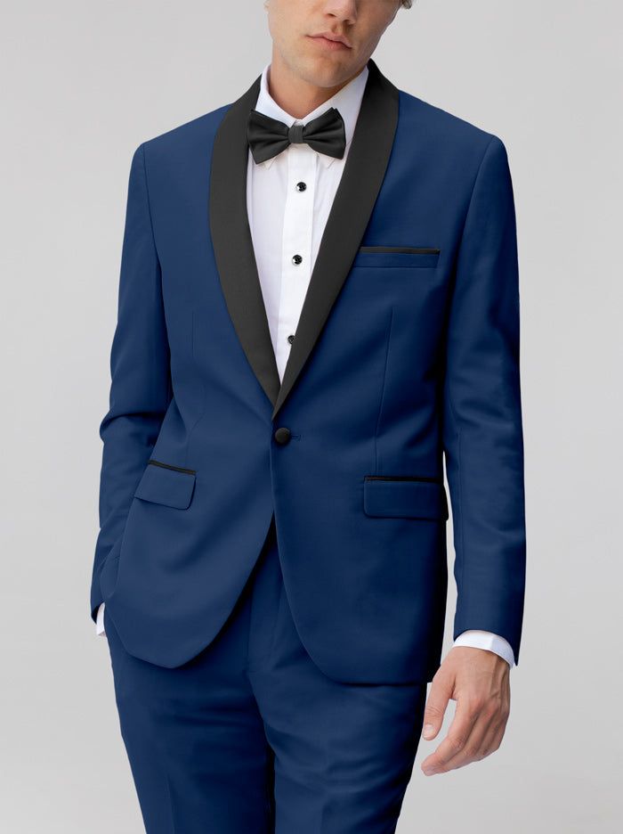 Royal Blue Tuxedo with Shawl Lapel sold by Alain Dupetit product image thumbnail 2