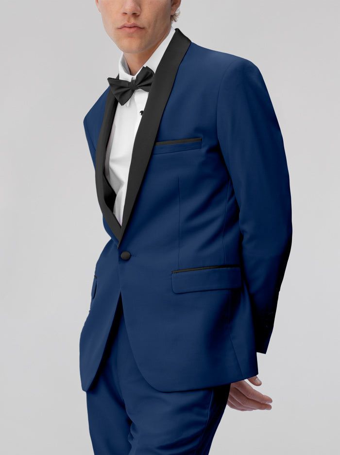 Royal Blue Tuxedo with Shawl Lapel sold by Alain Dupetit product image thumbnail 3
