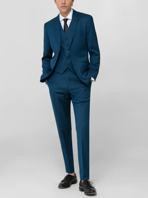 Teal Birdseye Three Piece Suit  (Clearance) sold by Alain Dupetit