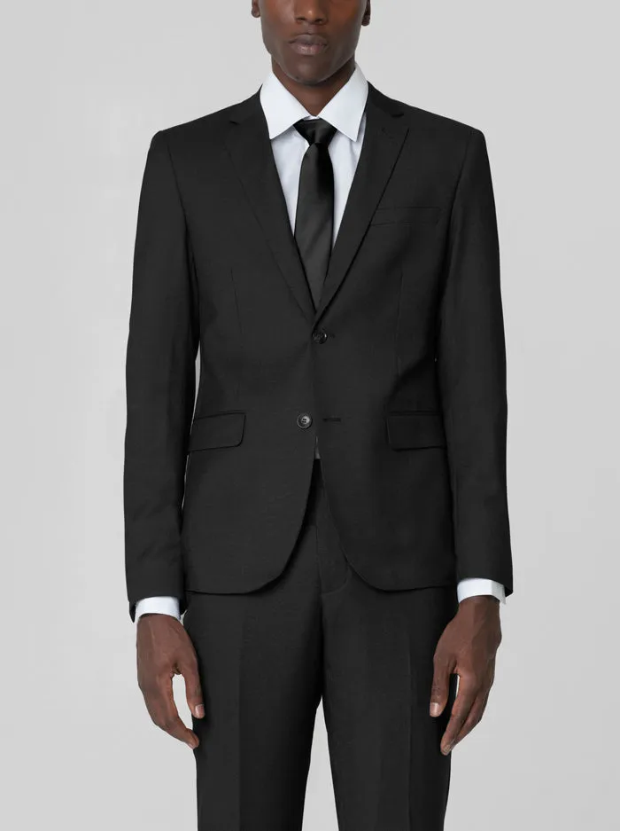 Black Birdseye Two Button Suit sold by Alain Dupetit product image thumbnail 3