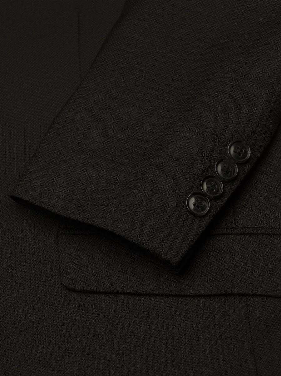 Black Birdseye Two Button Suit sold by Alain Dupetit product image thumbnail 4