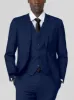 Royal Blue Birdseye Three Piece Suit sold by Alain Dupetit