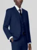 Royal Blue Birdseye Three Piece Suit sold by Alain Dupetit