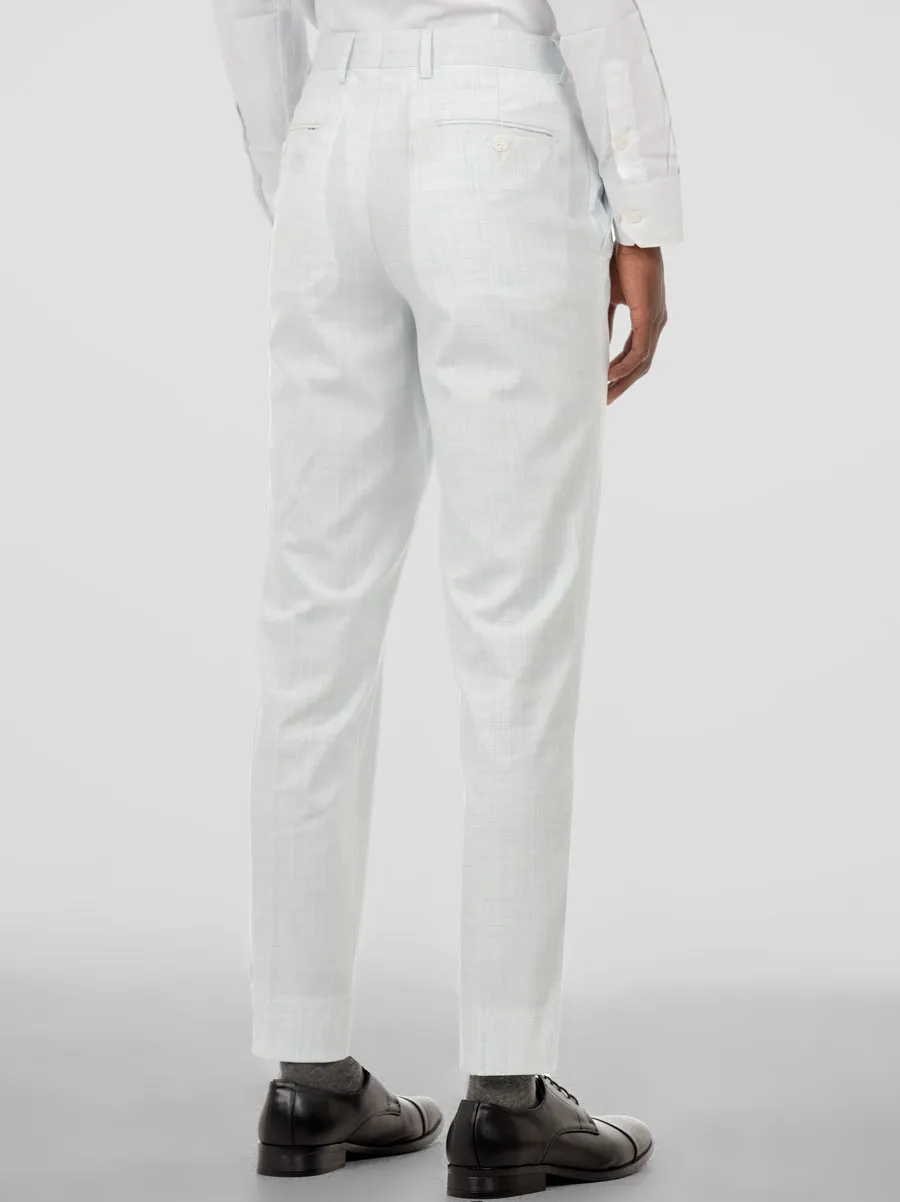 Light Grey & Skylark Blue Two Button Suit sold by Alain Dupetit product image thumbnail 4