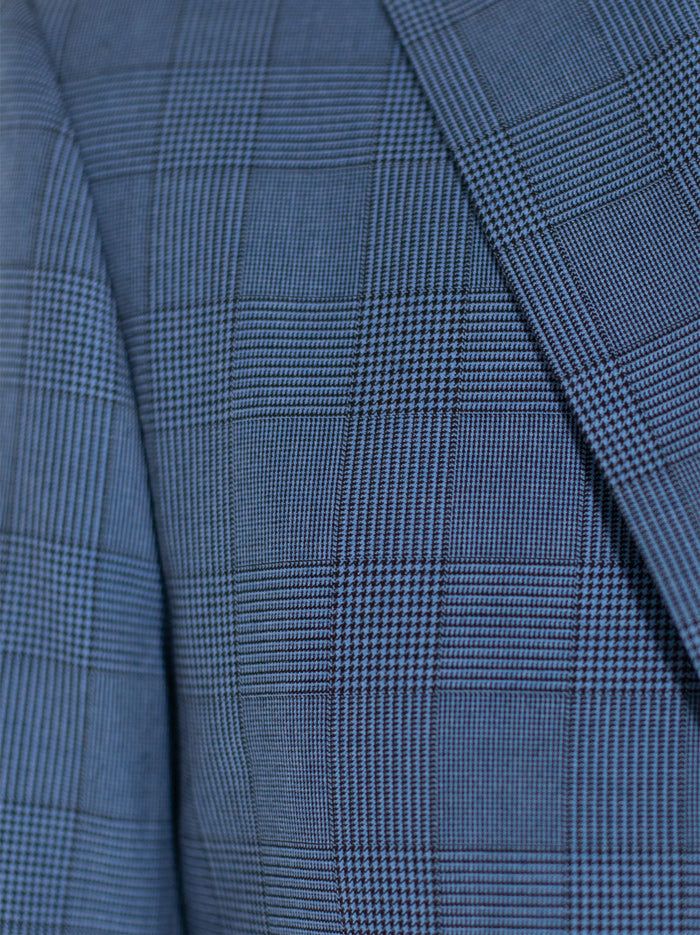 Sky Blue Plaid Three Piece Suit sold by Alain Dupetit product image thumbnail 5