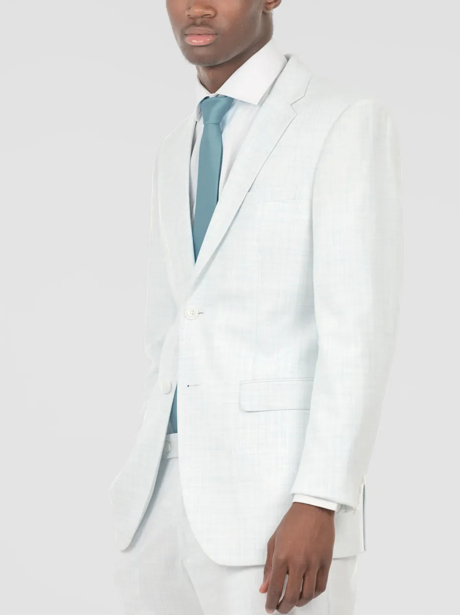 Light Grey & Skylark Blue Two Button Suit sold by Alain Dupetit product image thumbnail 2