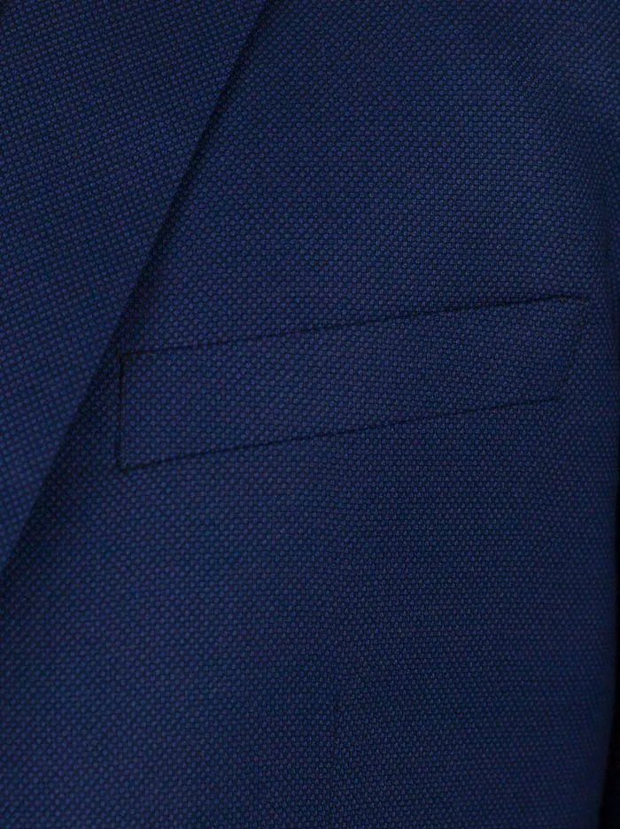Royal Blue Birdseye Two Button Suit sold by Alain Dupetit product image thumbnail 4