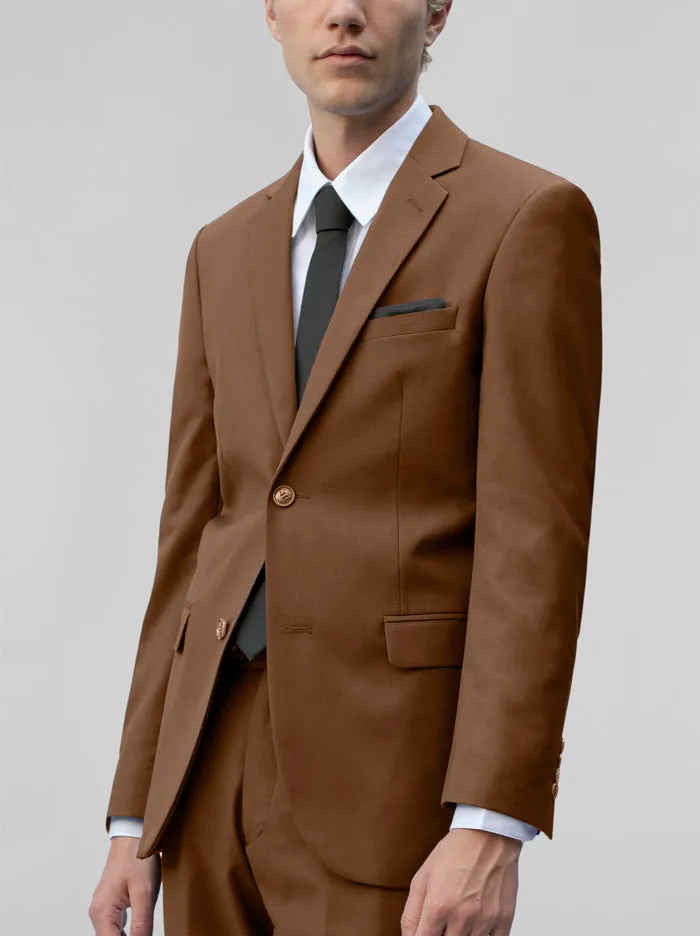 Cocoa Two Button Suit sold by Alain Dupetit product image thumbnail 2