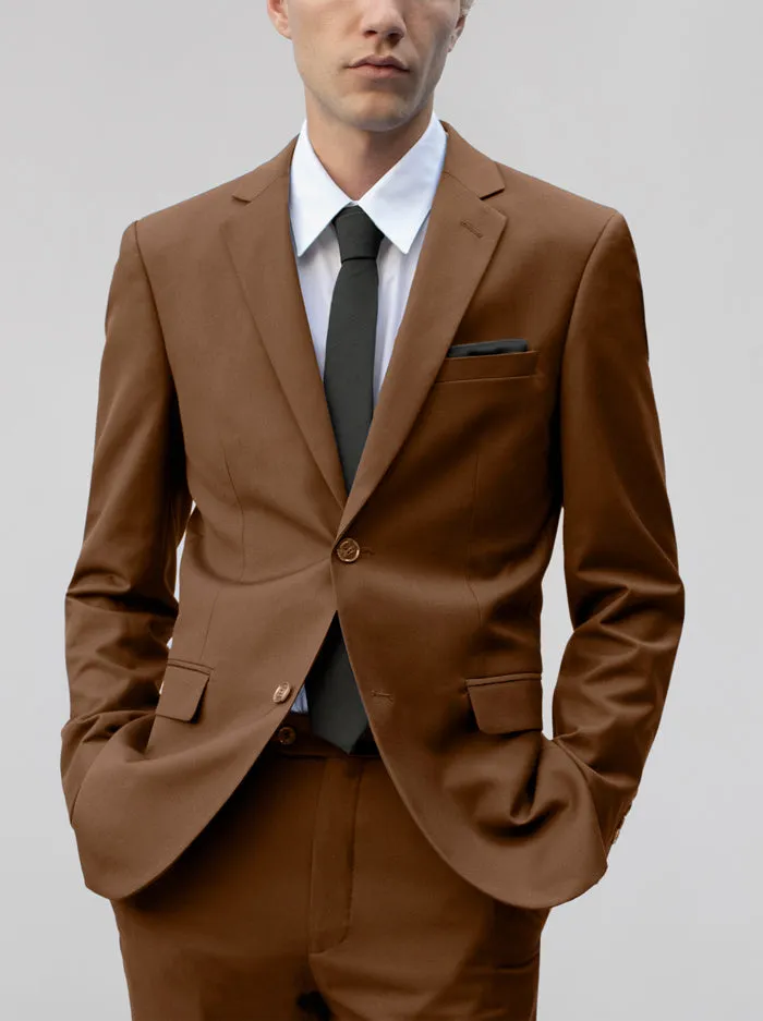 Cocoa Two Button Suit sold by Alain Dupetit product image thumbnail 3