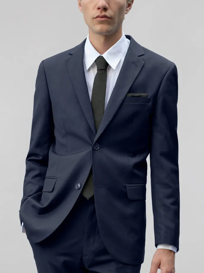 Navy Blue Two Button Suit sold by Alain Dupetit product image thumbnail 3