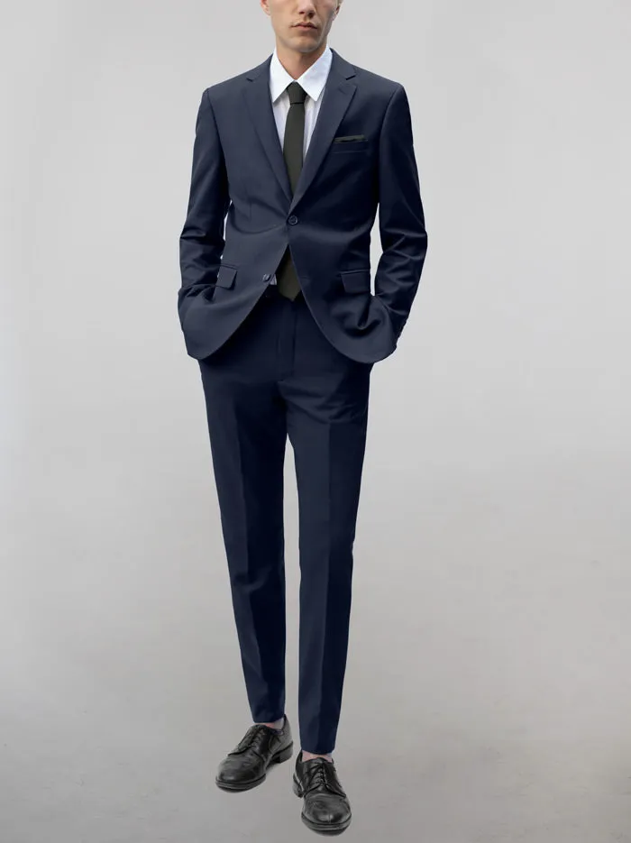 Navy Blue Two Button Suit sold by Alain Dupetit