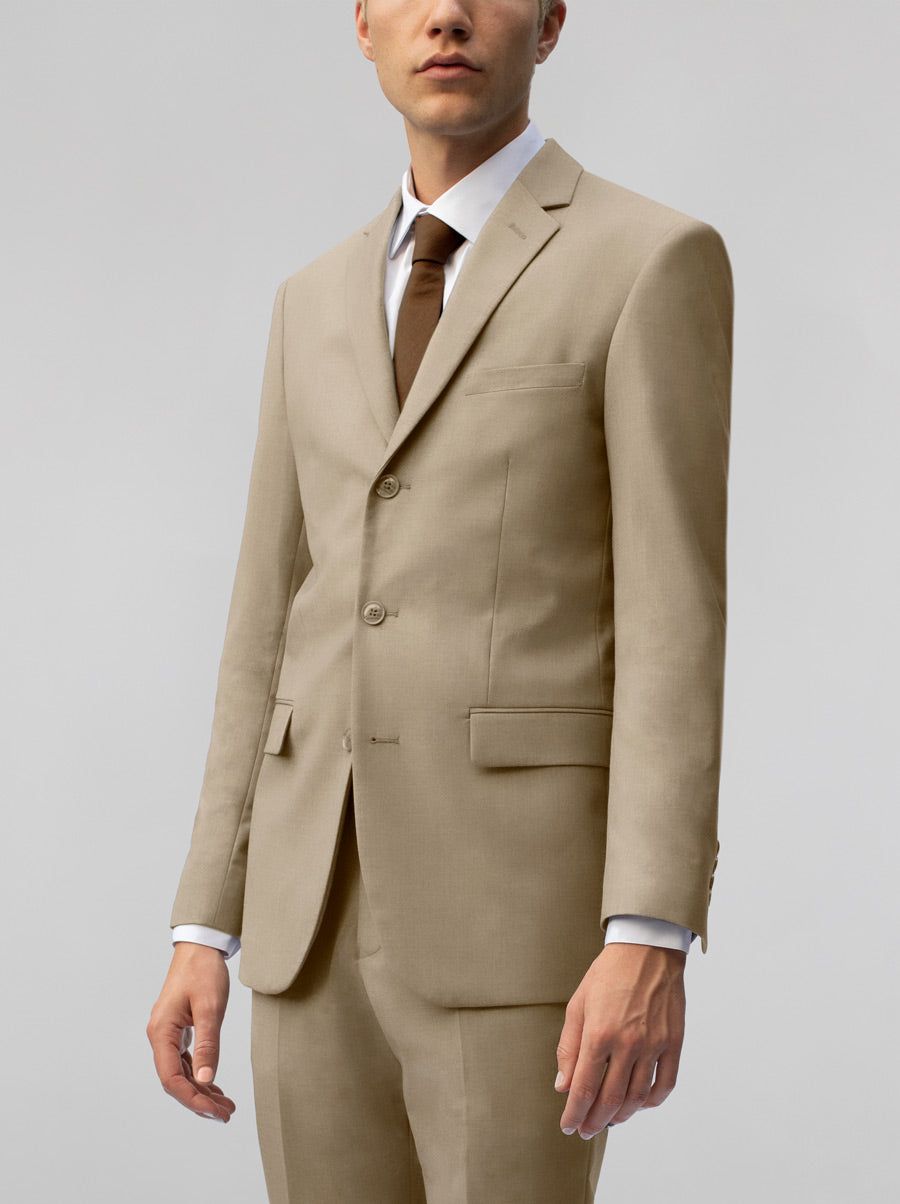 Beige Three Button Suit sold by Alain Dupetit product image thumbnail 3