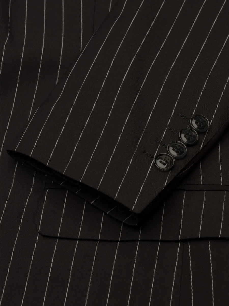Black Pinstripe Three Piece Suit (Open Box) sold by Alain Dupetit product image thumbnail 4
