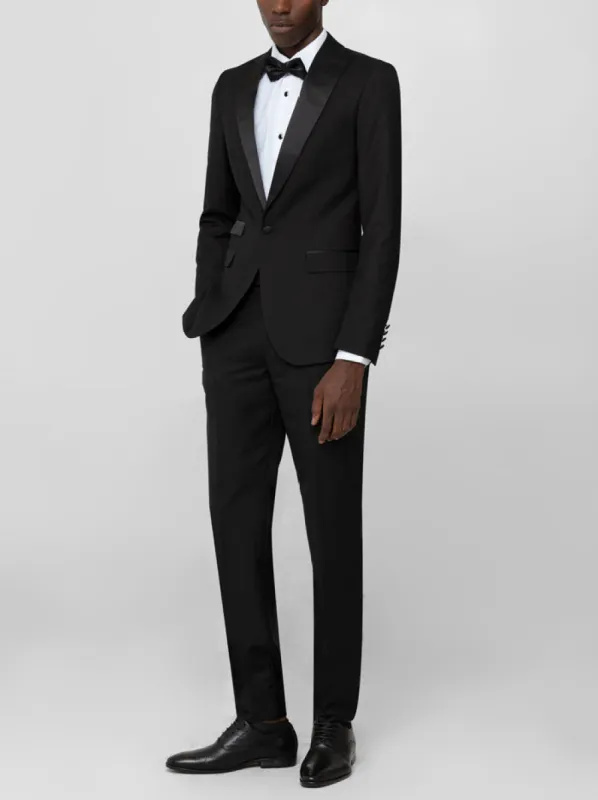 Black Peak Lapel Ticket Pocket Tuxedo (Open Box) sold by Alain Dupetit