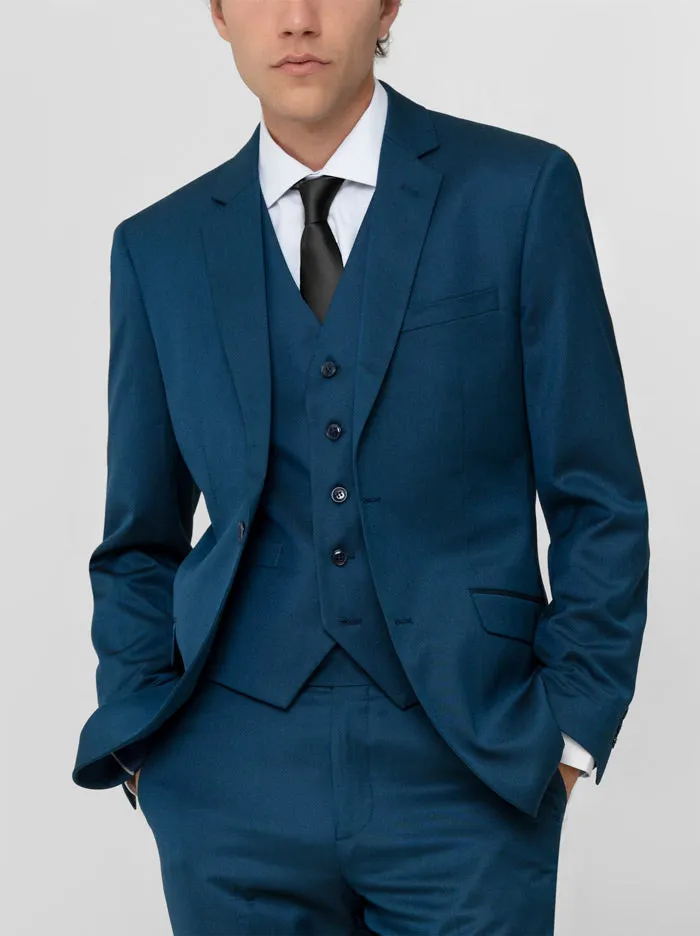 Teal Birdseye Three Piece Suit (Open Box) sold by Alain Dupetit product image thumbnail 2