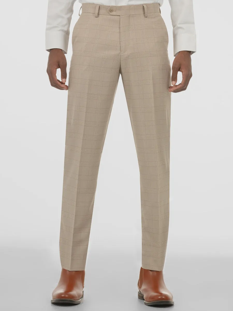 Bone Plaid Three Piece Peak Lapel Suit (Open Box) sold by Alain Dupetit product image thumbnail 4